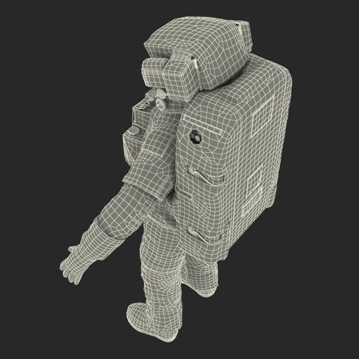 3D model Extravehicular Mobility Unit Rigged