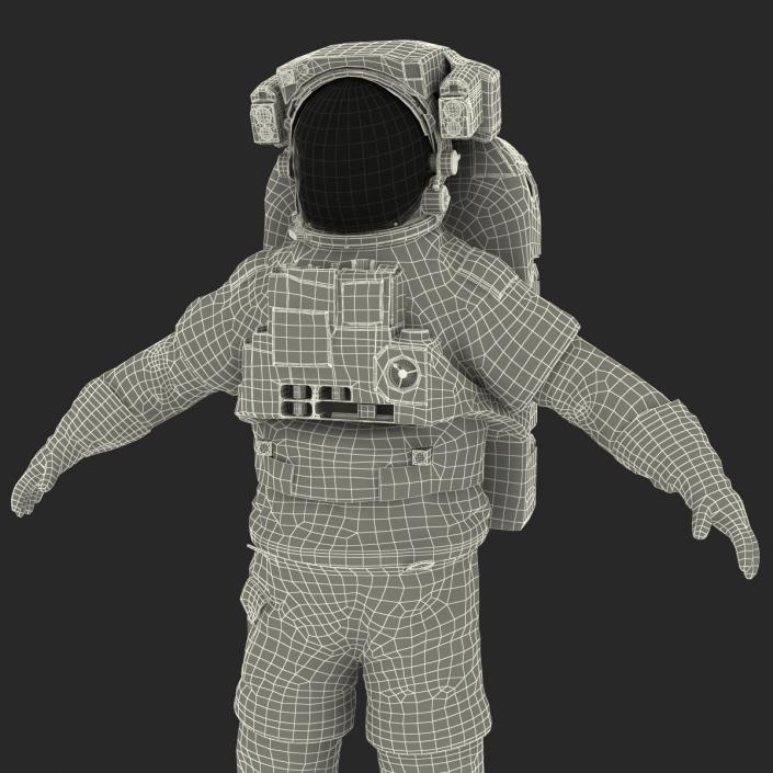 3D model Extravehicular Mobility Unit Rigged