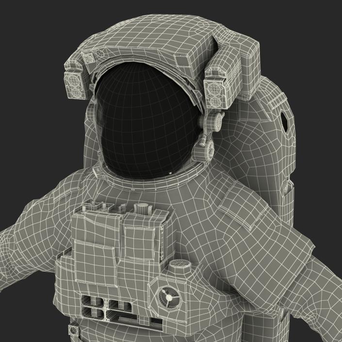 3D model Extravehicular Mobility Unit Rigged