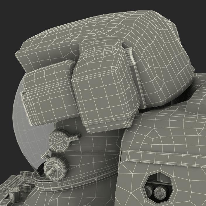 3D model Extravehicular Mobility Unit Rigged