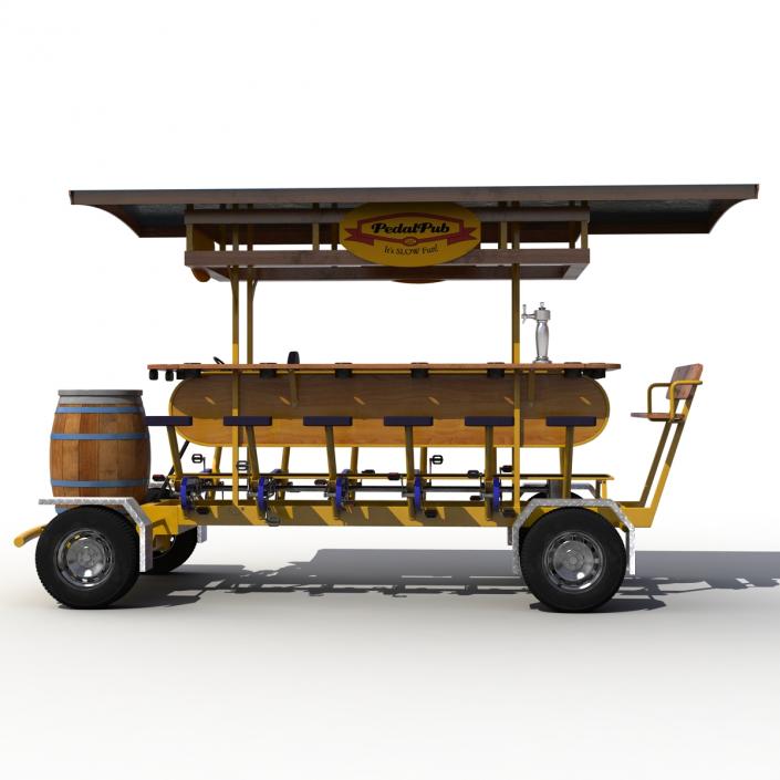 3D Pedal Pub Rigged