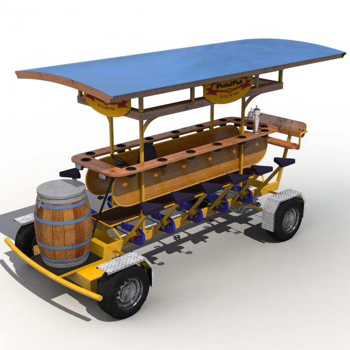 3D Pedal Pub Rigged