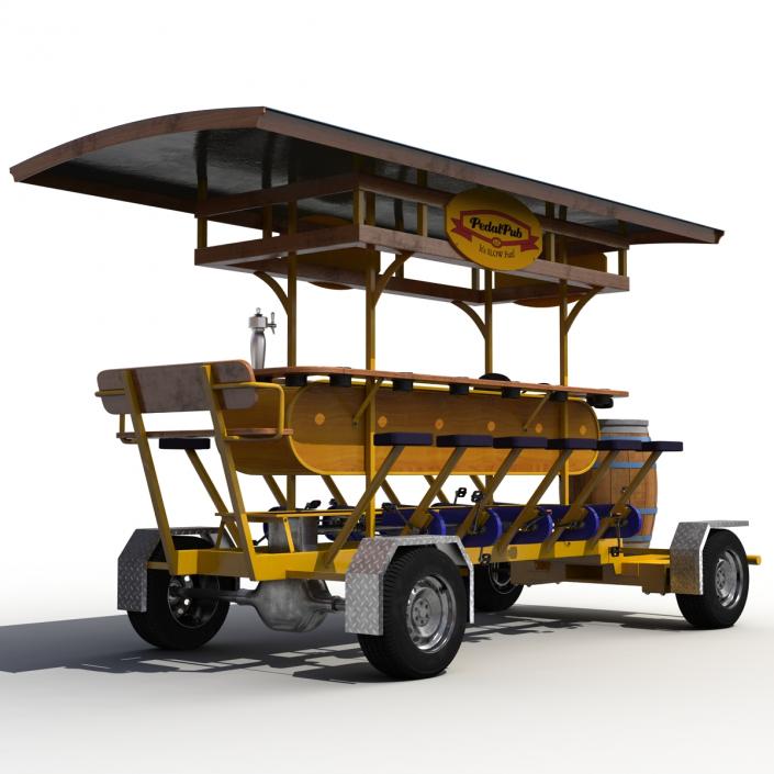 3D Pedal Pub Rigged