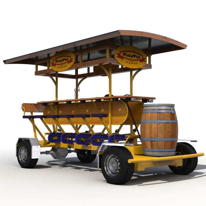 3D Pedal Pub Rigged