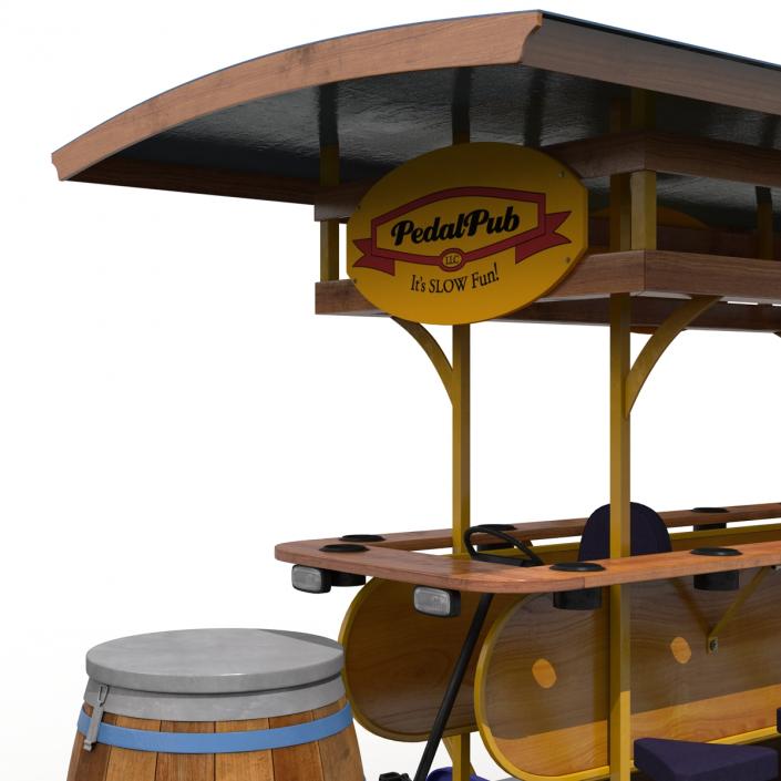 3D Pedal Pub Rigged