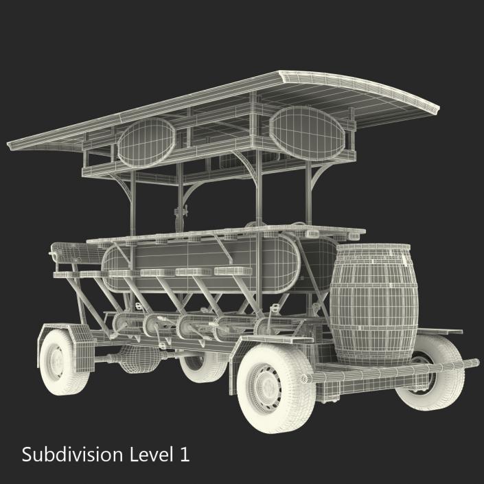 3D Pedal Pub Rigged