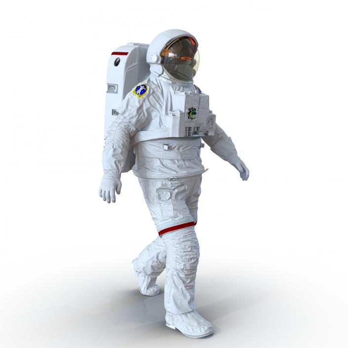 Extravehicular Mobility Unit without Visor Rigged 3D model