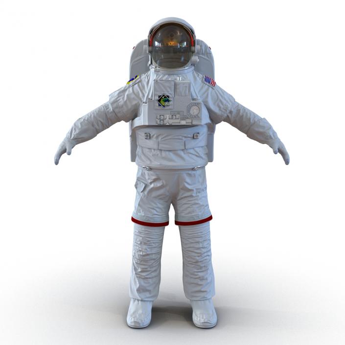 Extravehicular Mobility Unit without Visor Rigged 3D model