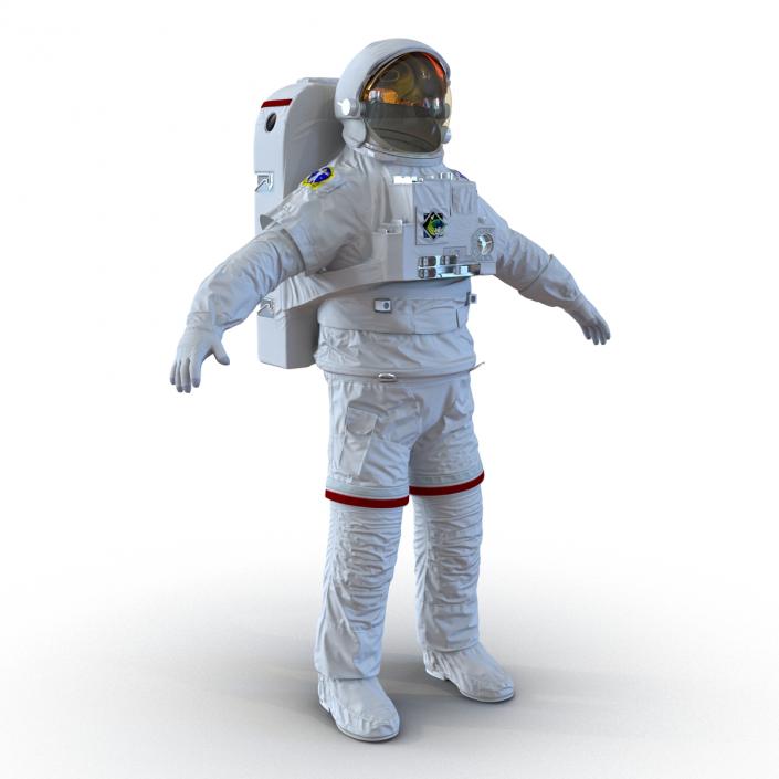 Extravehicular Mobility Unit without Visor Rigged 3D model