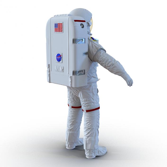 Extravehicular Mobility Unit without Visor Rigged 3D model