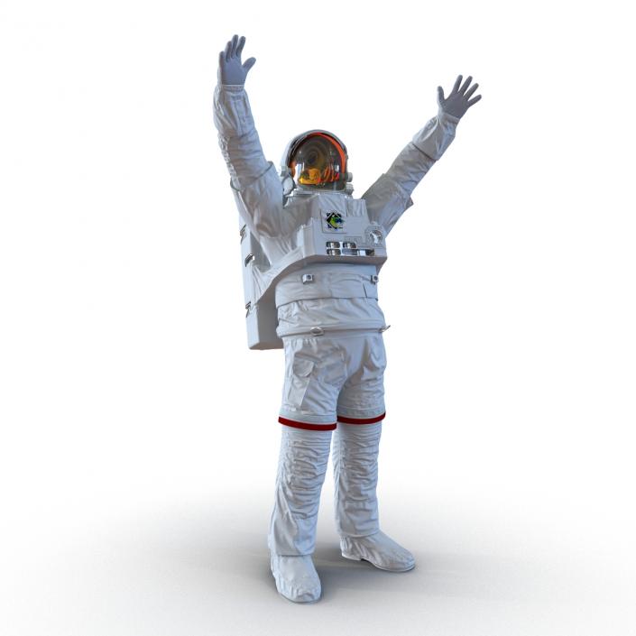 Extravehicular Mobility Unit without Visor Rigged 3D model