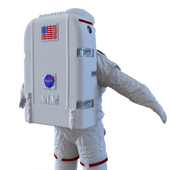 Extravehicular Mobility Unit without Visor Rigged 3D model