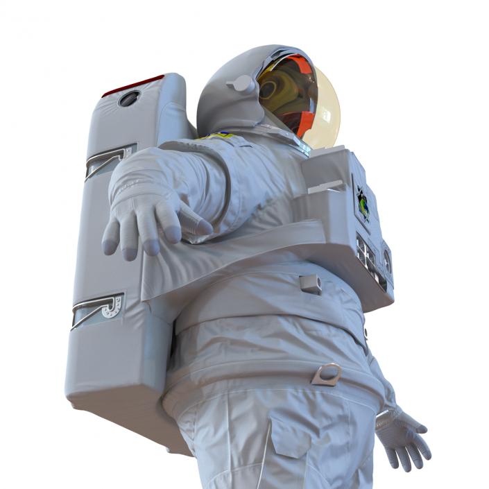 Extravehicular Mobility Unit without Visor Rigged 3D model