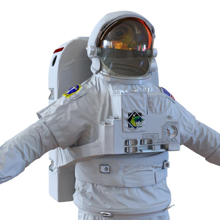 Extravehicular Mobility Unit without Visor Rigged 3D model