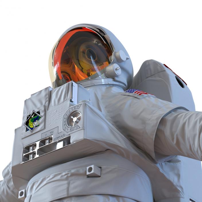 Extravehicular Mobility Unit without Visor Rigged 3D model