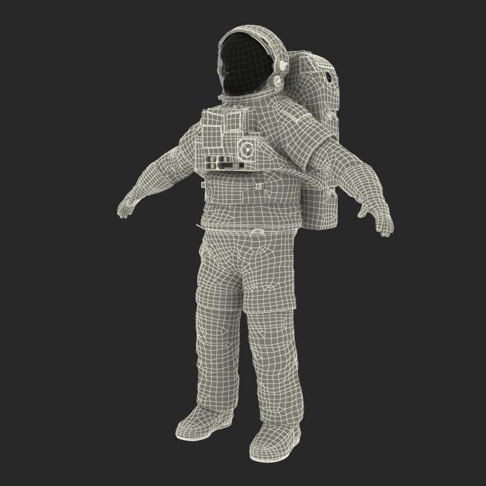 Extravehicular Mobility Unit without Visor Rigged 3D model