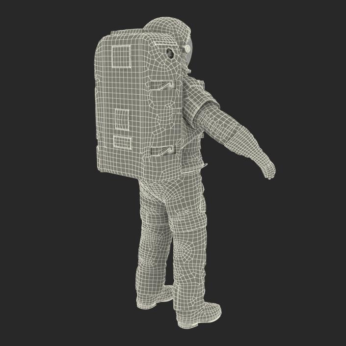 Extravehicular Mobility Unit without Visor Rigged 3D model