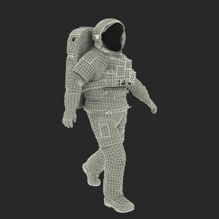 Extravehicular Mobility Unit without Visor Rigged 3D model