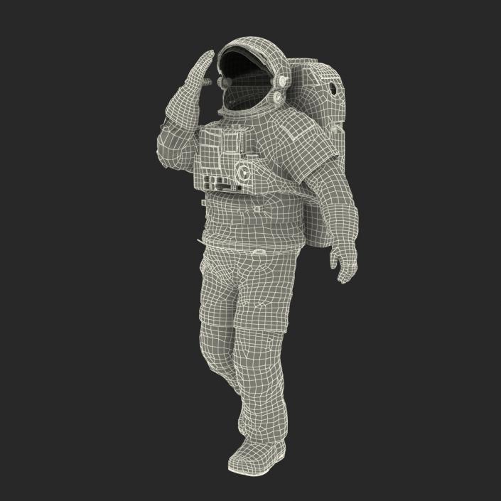 Extravehicular Mobility Unit without Visor Rigged 3D model