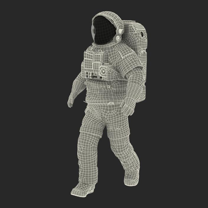 Extravehicular Mobility Unit without Visor Rigged 3D model