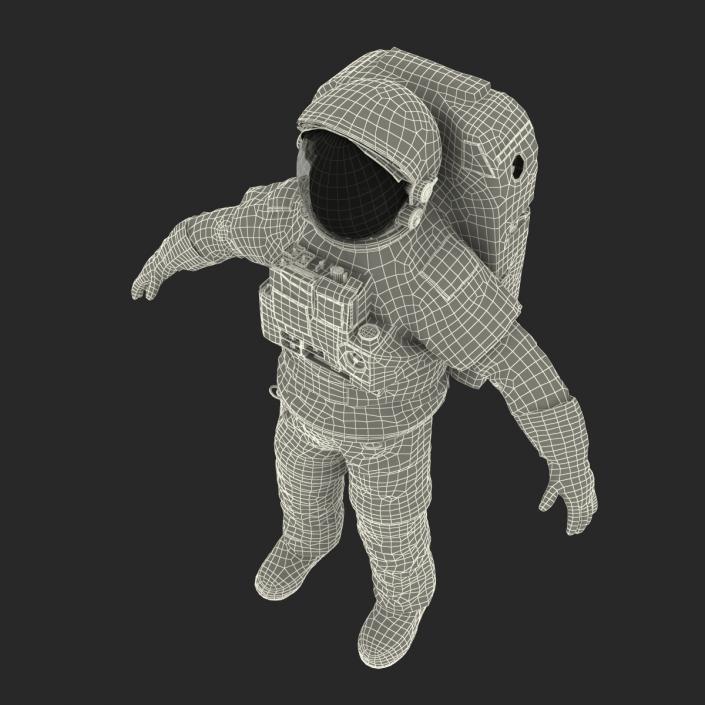 Extravehicular Mobility Unit without Visor Rigged 3D model