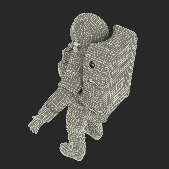 Extravehicular Mobility Unit without Visor Rigged 3D model