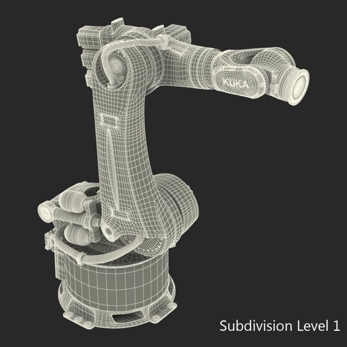 3D Kuka Robot KR 360 Fortec Rigged