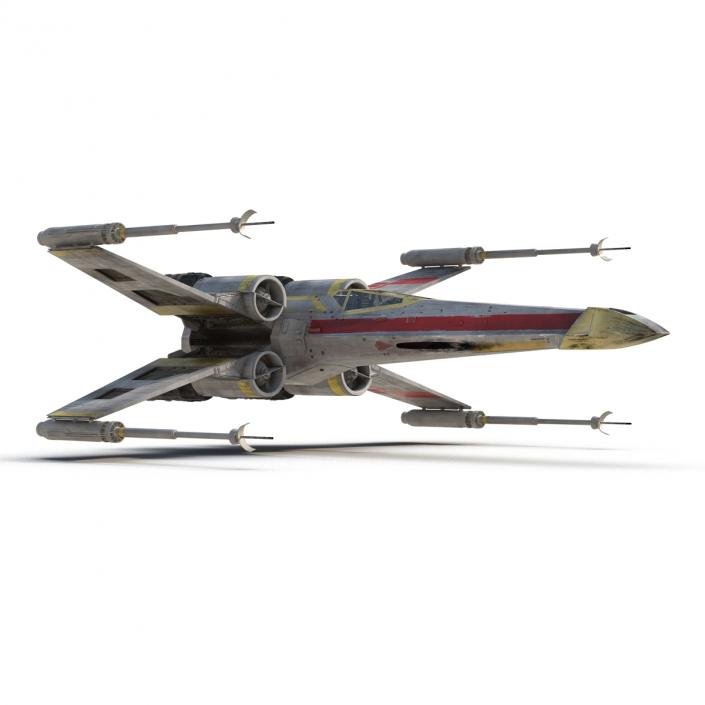 3D model Star Wars X-Wing Starfighter Yellow