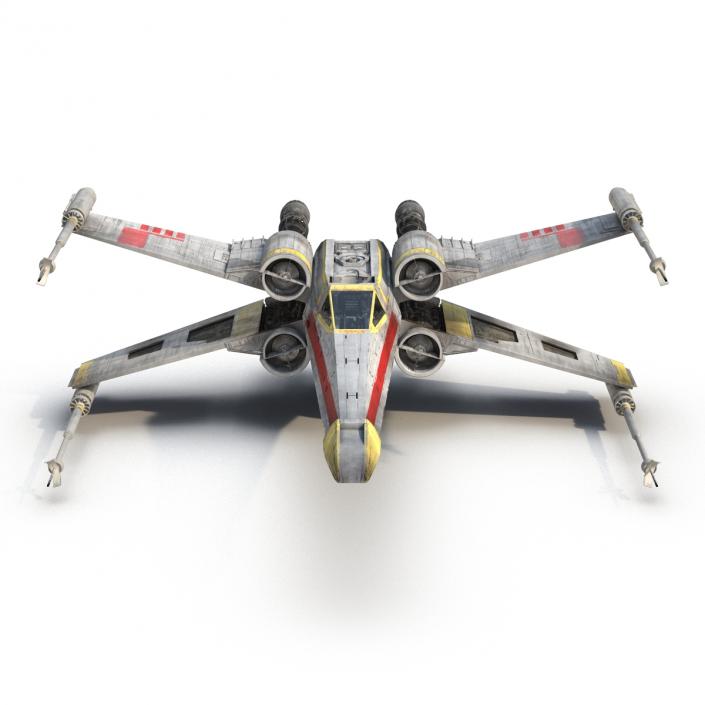 3D model Star Wars X-Wing Starfighter Yellow