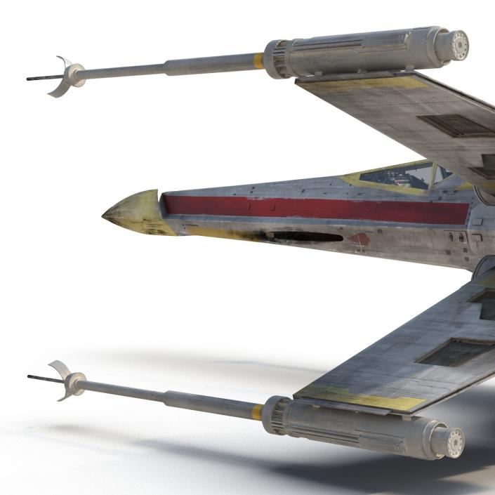 3D model Star Wars X-Wing Starfighter Yellow