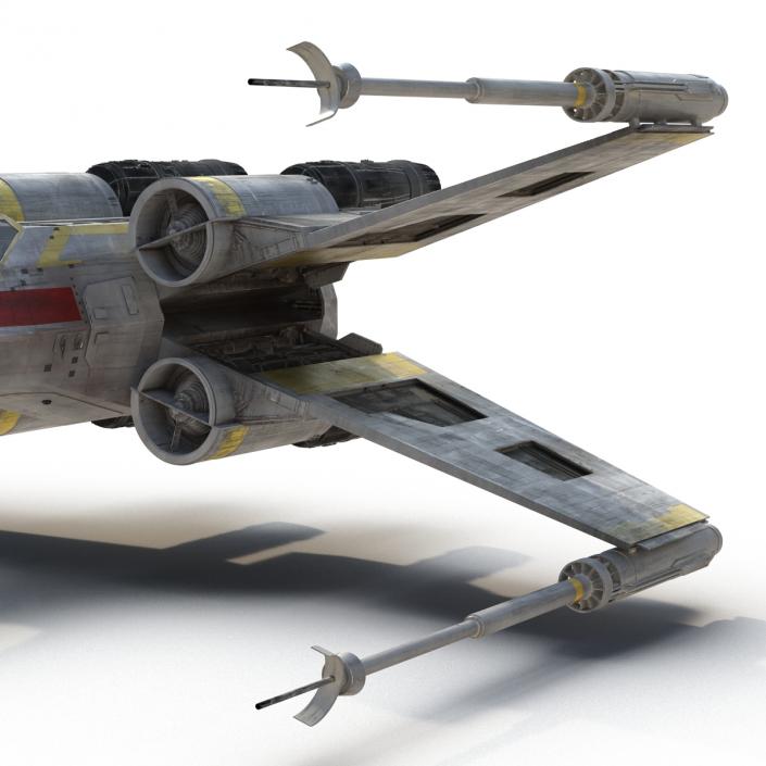 3D model Star Wars X-Wing Starfighter Yellow