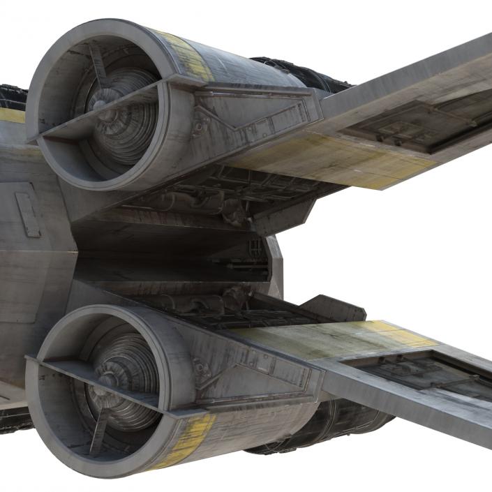 3D model Star Wars X-Wing Starfighter Yellow