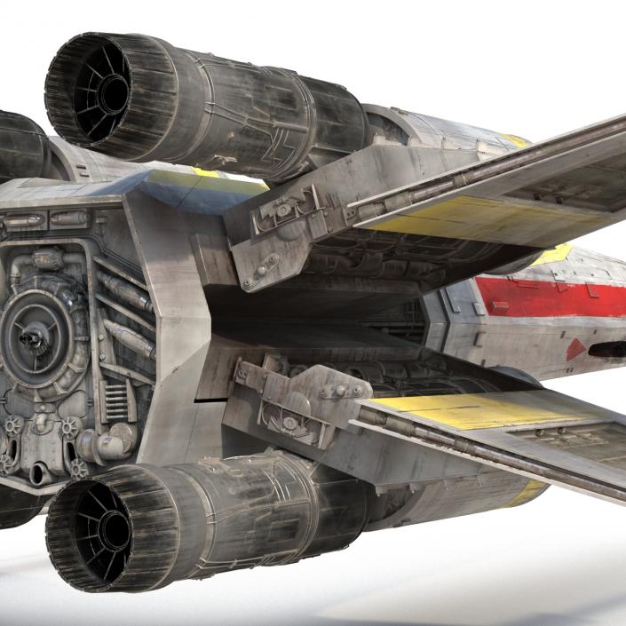 3D model Star Wars X-Wing Starfighter Yellow