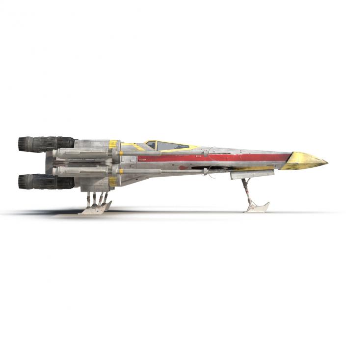 Star Wars X-Wing Starfighter Yellow 2 3D