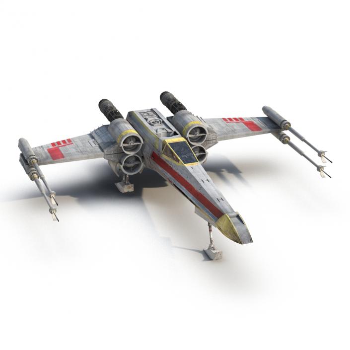 Star Wars X-Wing Starfighter Yellow 2 3D