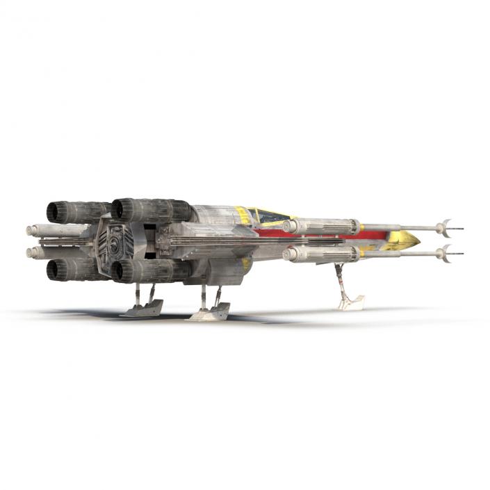 Star Wars X-Wing Starfighter Yellow 2 3D