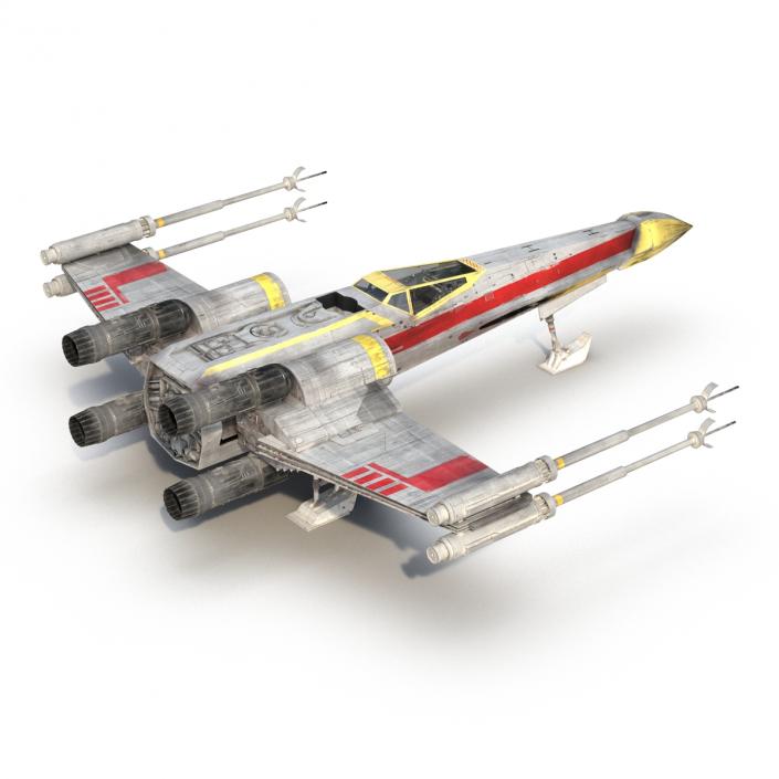 Star Wars X-Wing Starfighter Yellow 2 3D