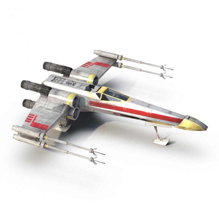 Star Wars X-Wing Starfighter Yellow 2 3D