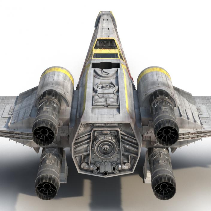 Star Wars X-Wing Starfighter Yellow 2 3D