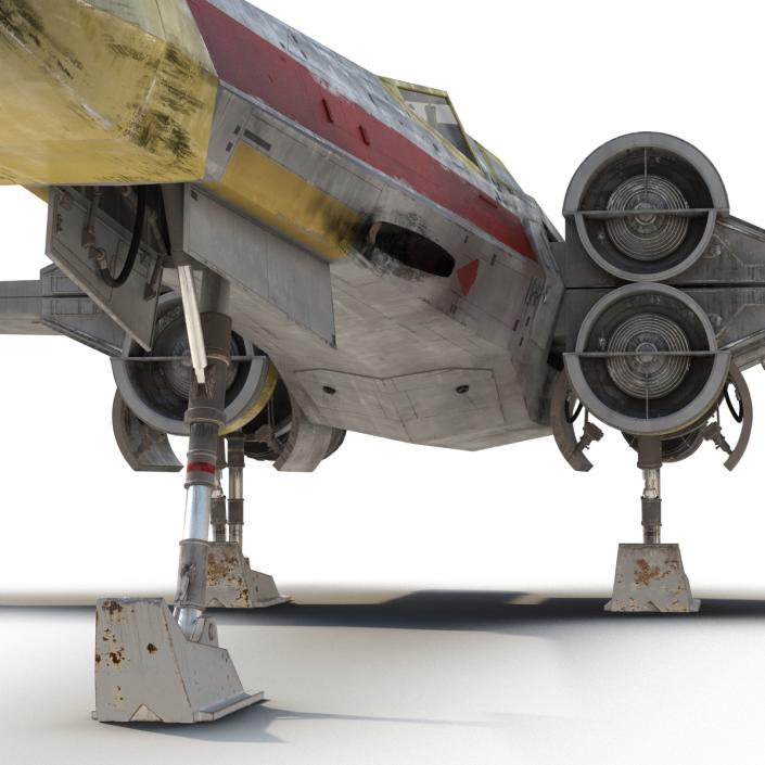 Star Wars X-Wing Starfighter Yellow 2 3D