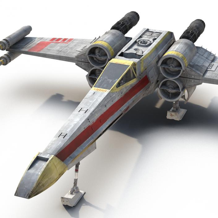 Star Wars X-Wing Starfighter Yellow 2 3D