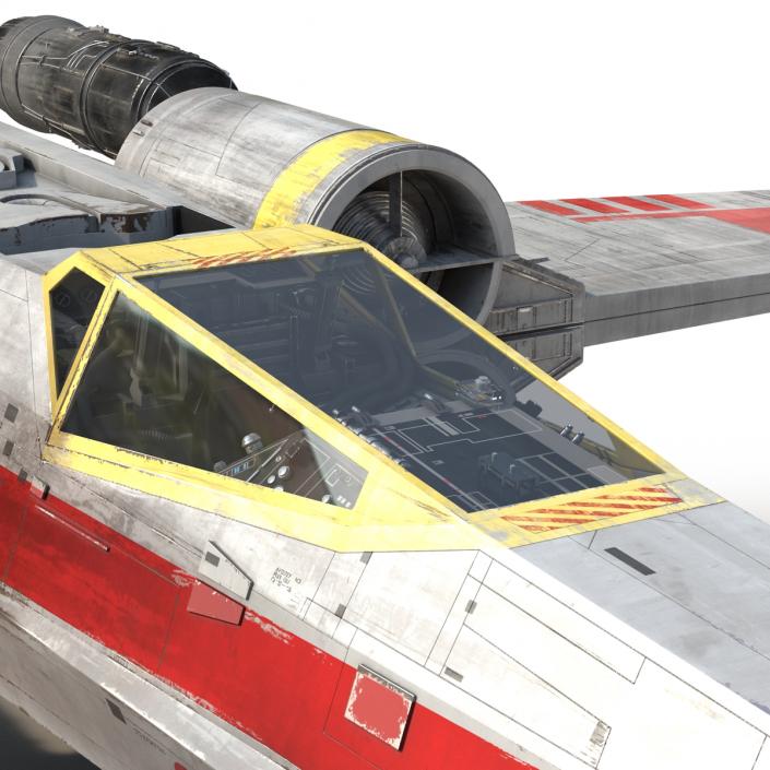 Star Wars X-Wing Starfighter Yellow 2 3D