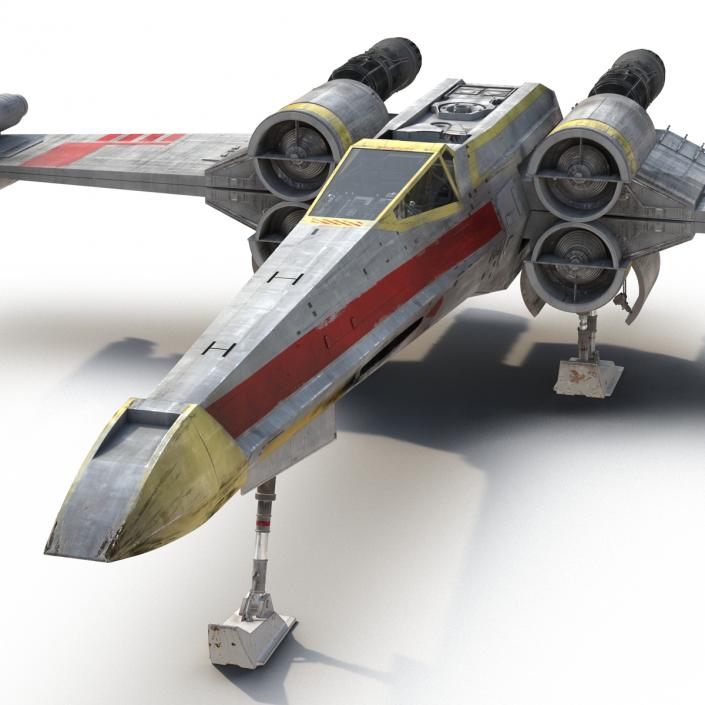 Star Wars X-Wing Starfighter Yellow 2 3D