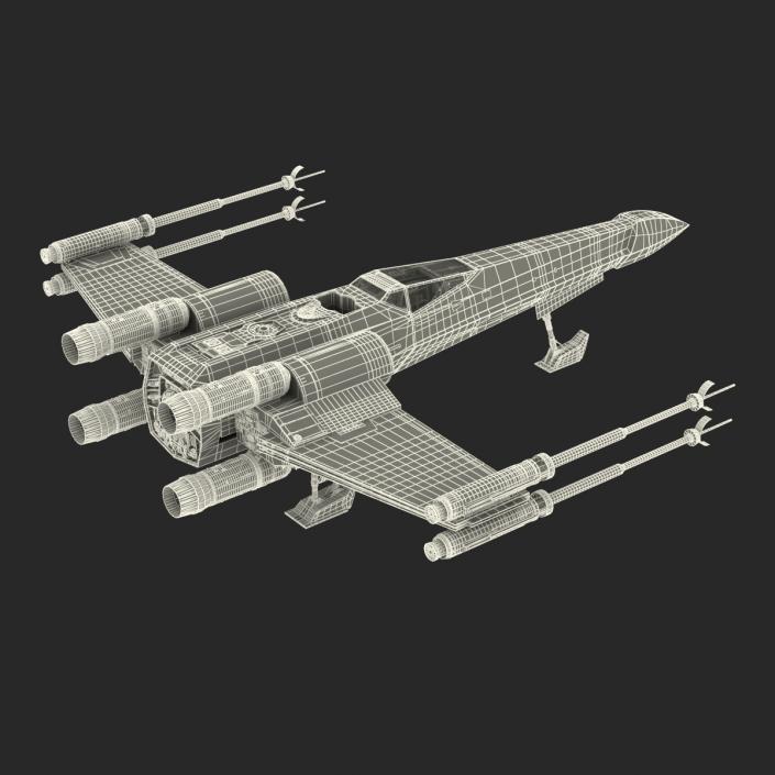 Star Wars X-Wing Starfighter Yellow 2 3D