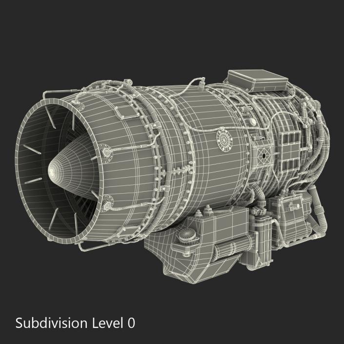 3D Turbojet Engine General Electric J85