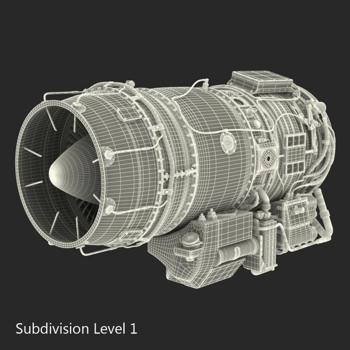 3D Turbojet Engine General Electric J85