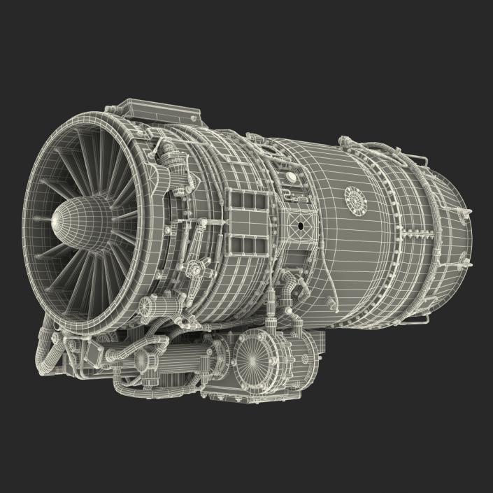 3D Turbojet Engine General Electric J85