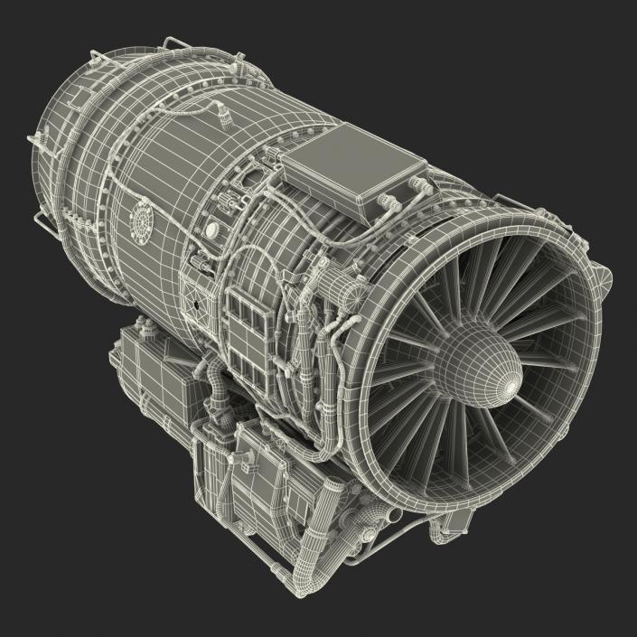 3D Turbojet Engine General Electric J85