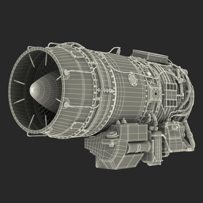 3D Turbojet Engine General Electric J85