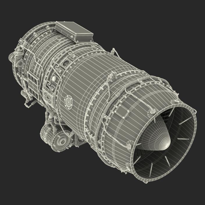 3D Turbojet Engine General Electric J85